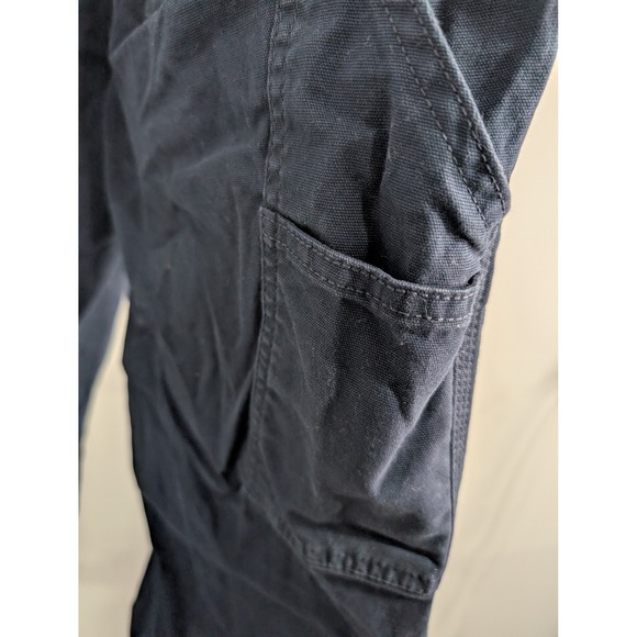 Carhartt Women's Navy Blue Loose Fit Work Utility Pants Size 14 - Picture 5 of 5